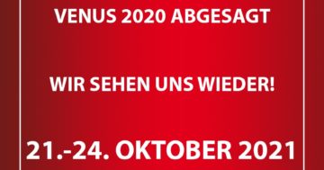 VENUS Erotikmesse 2020 abgesagt