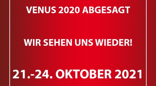 VENUS Erotikmesse 2020 abgesagt